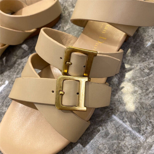 High Quality Luxury Dior Strappy Flat Sandals product detail