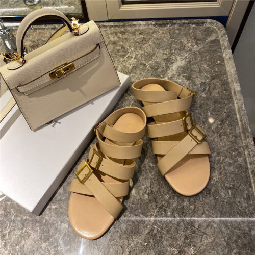 High Quality Luxury Dior Strappy Flat Sandals