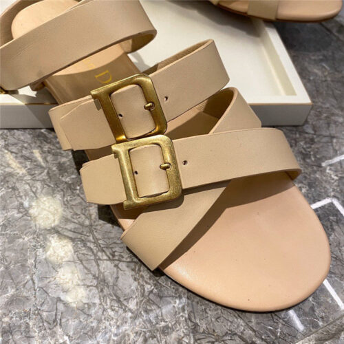 High Quality Luxury Dior Strappy Flat Sandals product detail
