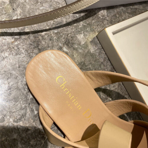 High Quality Luxury Dior Strappy Flat Sandals product detail