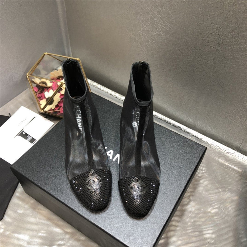 High Quality Luxury Chanel 2020 Transparent Boots In Black product detail