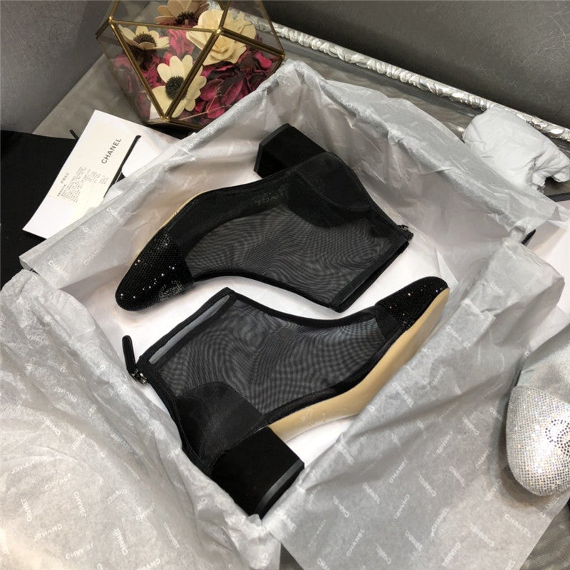 High Quality Luxury Chanel 2020 Transparent Boots In Black product detail