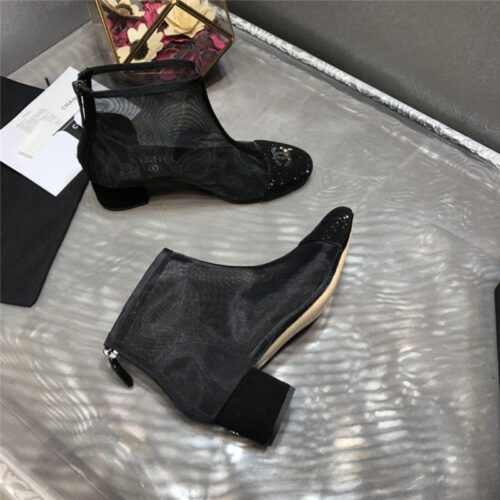 High Quality Luxury Chanel 2020 Transparent Boots In Black product detail