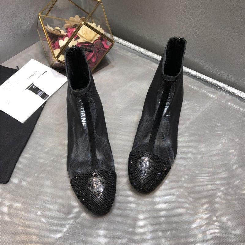 High Quality Luxury Chanel 2020 Transparent Boots In Black product detail