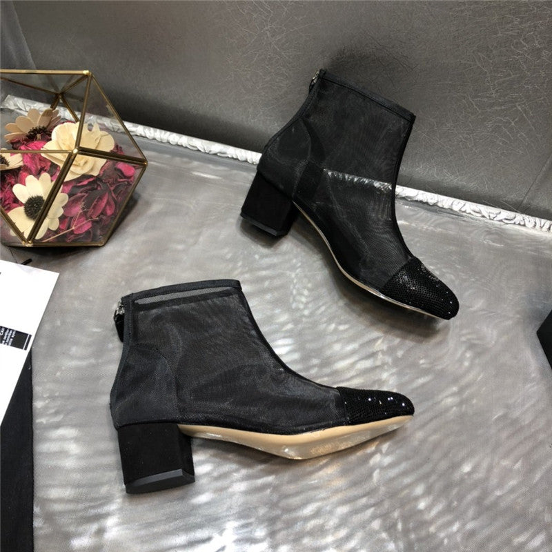 High Quality Luxury Chanel 2020 Transparent Boots In Black product detail