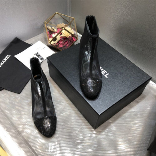 High Quality Luxury Chanel 2020 Transparent Boots In Black product detail