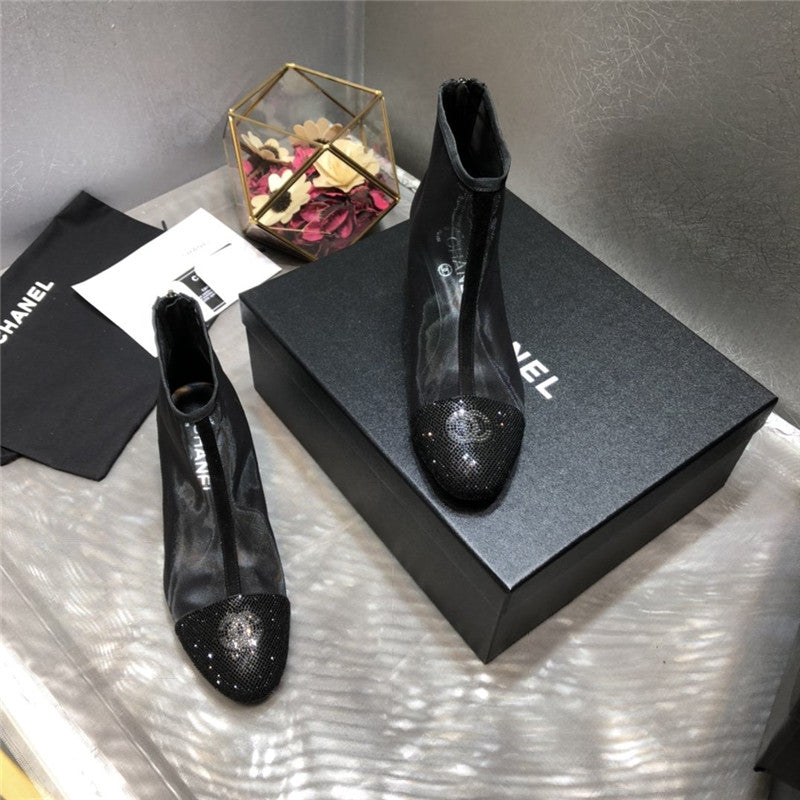 High Quality Luxury Chanel 2020 Transparent Boots In Black product detail