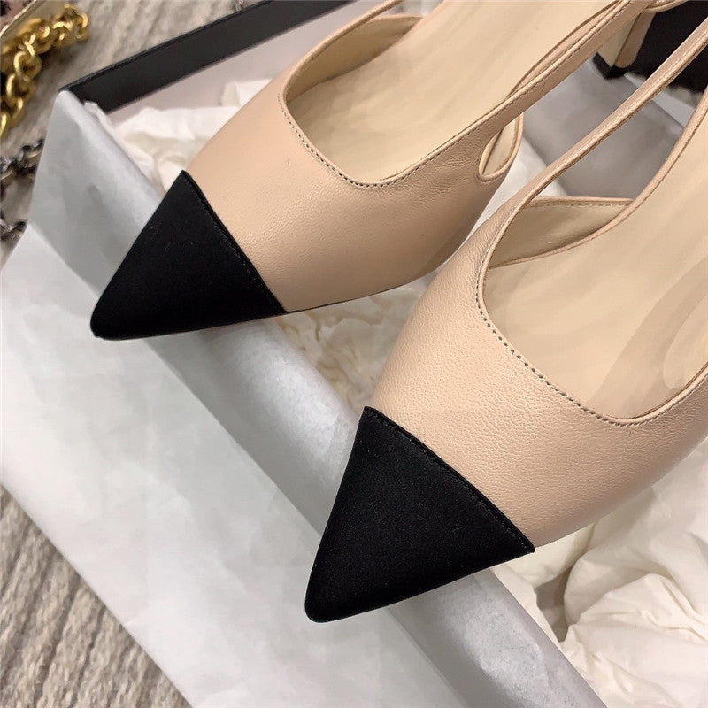 High Quality Luxury Chanel Slingback Heels product detail
