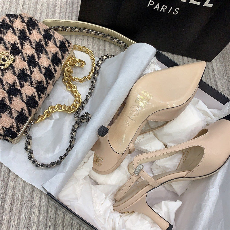 High Quality Luxury Chanel Slingback Heels product detail