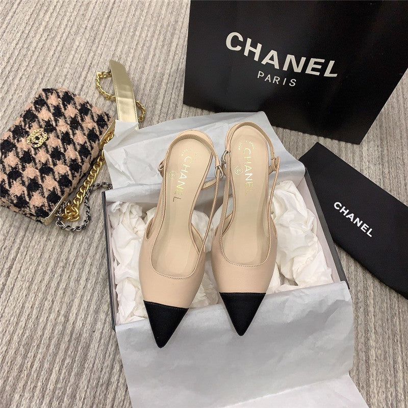 High Quality Luxury Chanel Slingback Heels product detail