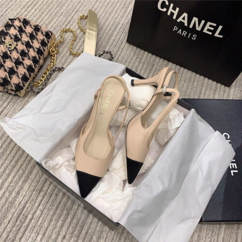 High Quality Luxury Chanel Slingback Heels alternate view