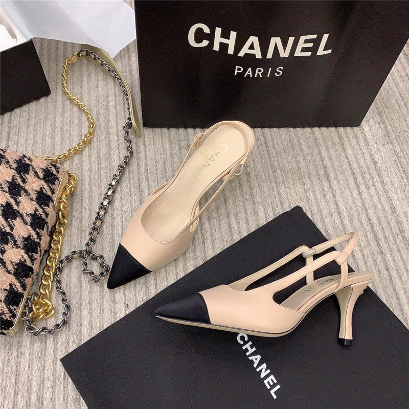 High Quality Luxury Chanel Slingback Heels product detail
