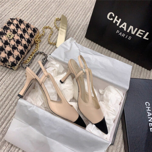 High Quality Luxury Chanel Slingback Heels