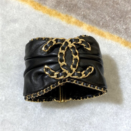 High Quality Luxury Chanel Woven Leather Bracelet