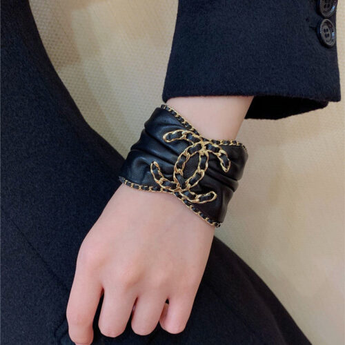 High Quality Luxury Chanel Woven Leather Bracelet alternate view