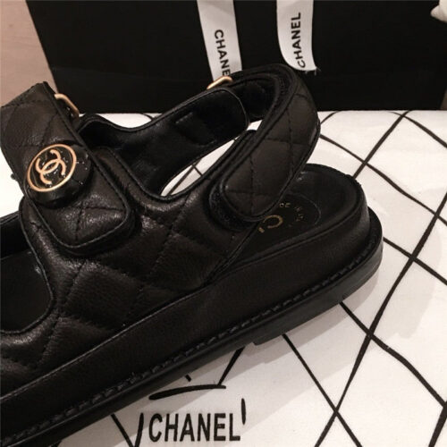 High Quality Luxury Chanel Cruise Sandals Sandal Black product detail