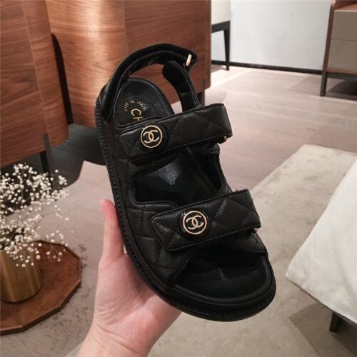 High Quality Luxury Chanel Cruise Sandals Sandal Black product detail