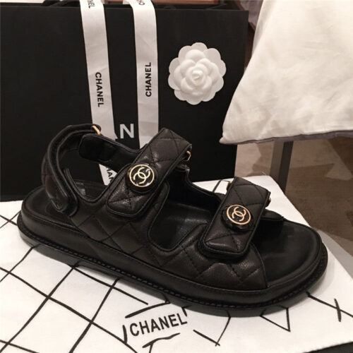 High Quality Luxury Chanel Cruise Sandals Sandal Black product detail