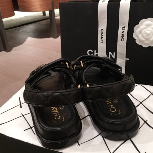 High Quality Luxury Chanel Cruise Sandals Sandal Black product detail