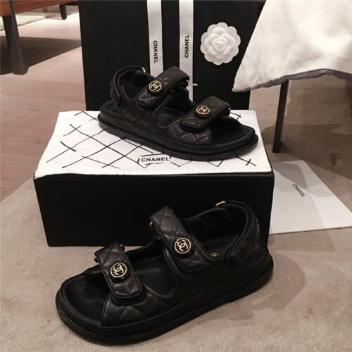 High Quality Luxury Chanel Cruise Sandals Sandal Black product detail