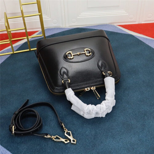 High Quality Luxury Gucci 1955 Horsebit Handle Bag – Style 03202 alternate view