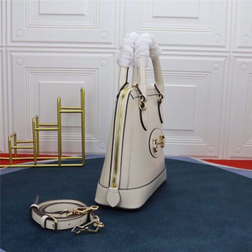 High Quality Luxury Gucci 1955 Horsebit Top Handle Bag – White product detail