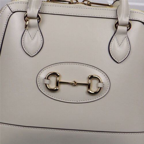 High Quality Luxury Gucci 1955 Horsebit Top Handle Bag – White product detail