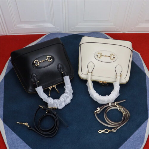 High Quality Luxury Gucci 1955 Horsebit Top Handle Bag – White product detail