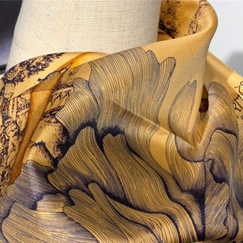 High Quality Luxury Hermes Silk Scarf Women product detail