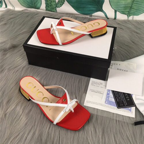High Quality Luxury Gucci Summer Flip Flops Sandals – Style 54675 product detail