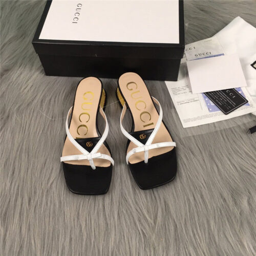 High Quality Luxury Gucci Summer Flip Flops Sandals – Style 21907 product detail