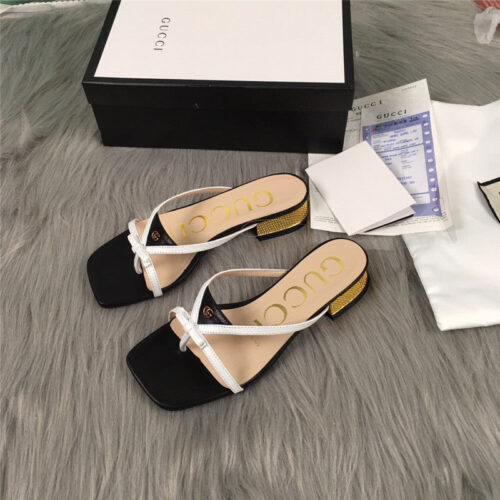 High Quality Luxury Gucci Summer Flip Flops Sandals – Style 21907 product detail