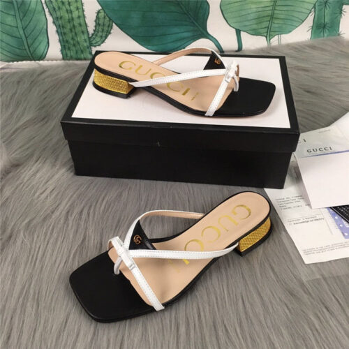 High Quality Luxury Gucci Summer Flip Flops Sandals – Style 21907 product detail