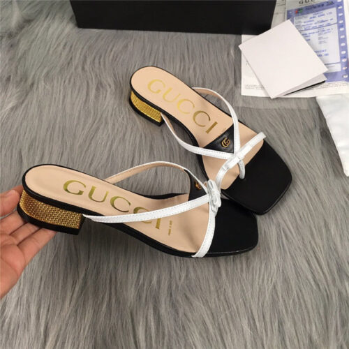 High Quality Luxury Gucci Summer Flip Flops Sandals – Style 21907 product detail