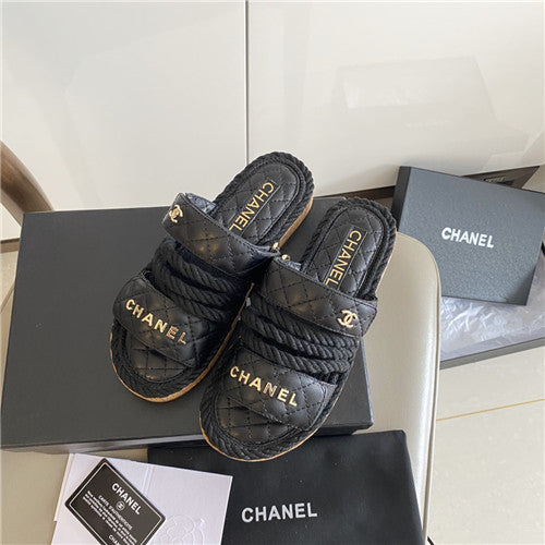 High Quality Luxury Chanel Twine Woven Sandals – Style 26822