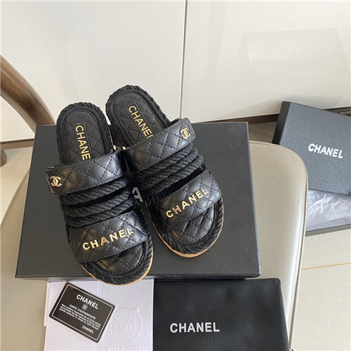 High Quality Luxury Chanel Twine Woven Sandals – Style 26822 product detail