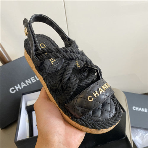 High Quality Luxury Chanel Twine Woven Sandals – Style 26822 product detail