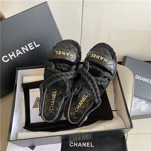High Quality Luxury Chanel Twine Woven Sandals – Style 26822 product detail
