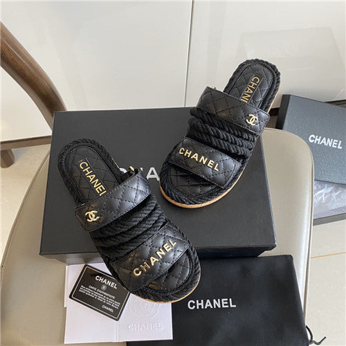 High Quality Luxury Chanel Twine Woven Sandals – Style 26822 product detail
