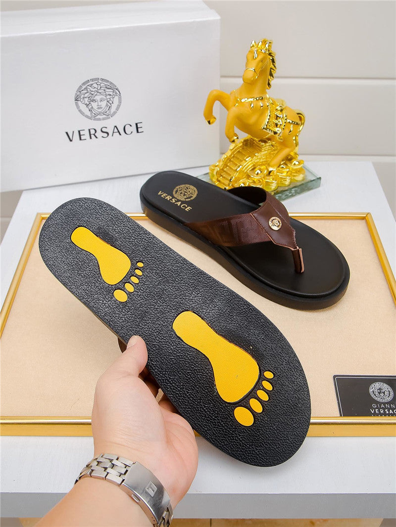 High Quality Luxury Versace Slippers Mens – Style 43091 product detail