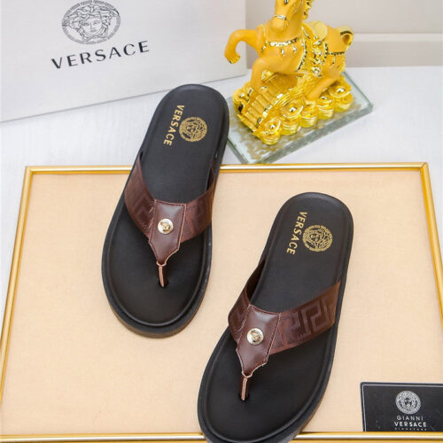 High Quality Luxury Versace Slippers Mens – Style 43091 product detail