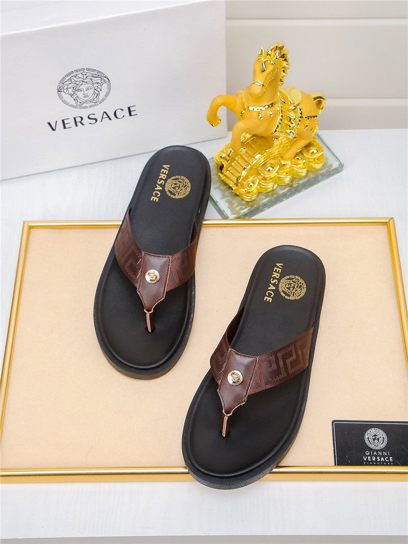 High Quality Luxury Versace Slippers Mens – Style 43091 product detail