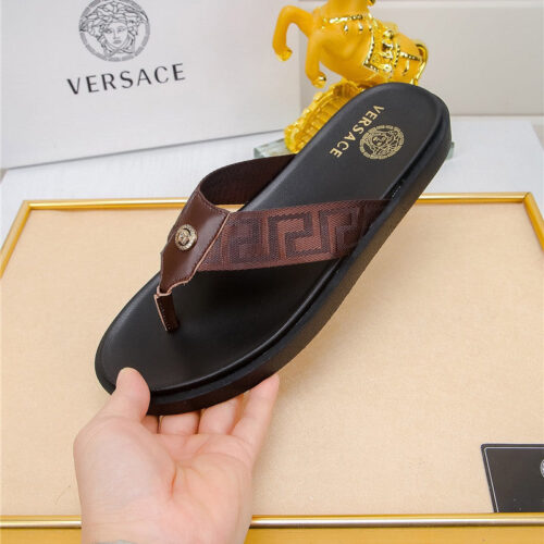 High Quality Luxury Versace Slippers Mens – Style 43091 product detail