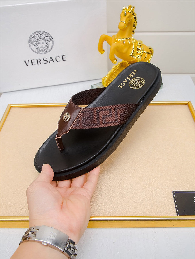 High Quality Luxury Versace Slippers Mens – Style 43091 product detail