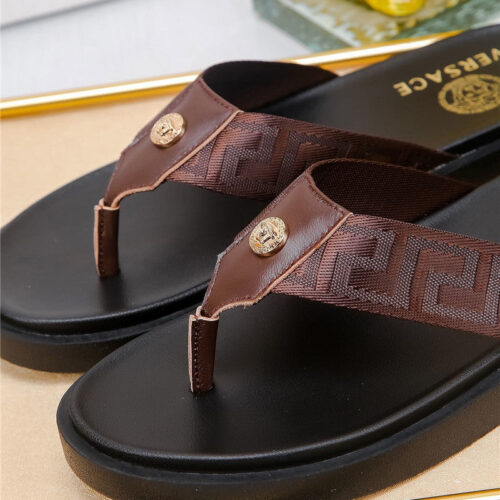 High Quality Luxury Versace Slippers Mens – Style 43091 product detail