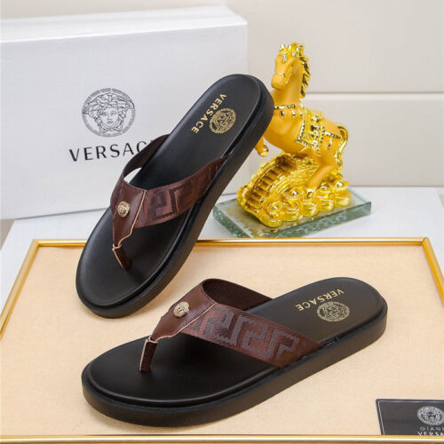 High Quality Luxury Versace Slippers Mens – Style 43091 alternate view