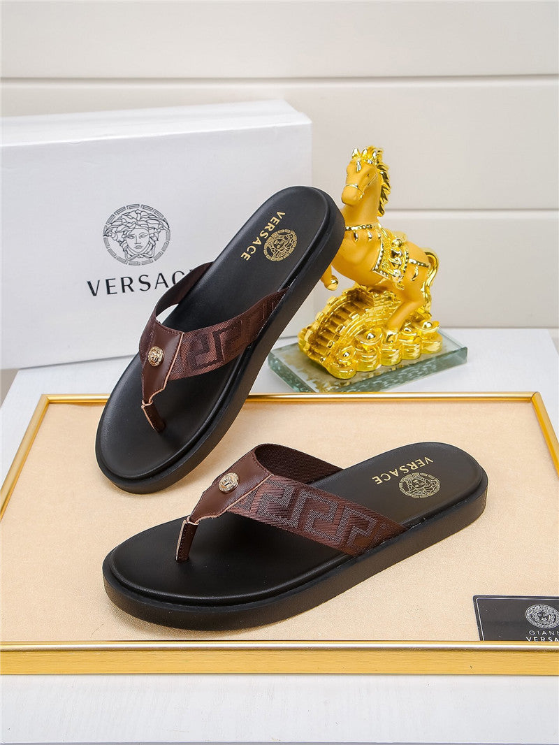 High Quality Luxury Versace Slippers Mens – Style 43091 product detail
