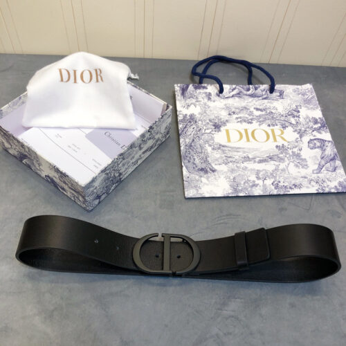 High Quality Luxury Dior Black Buckle Cd Belt