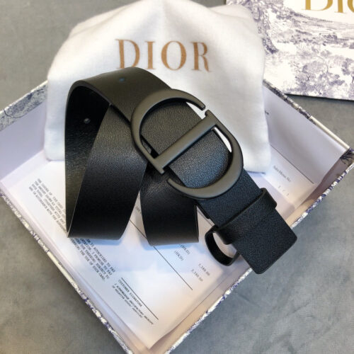 High Quality Luxury Dior Black Buckle Cd Belt alternate view