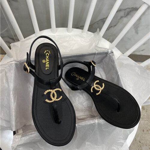 High Quality Luxury Chanel Flat Sandals – Style 76038